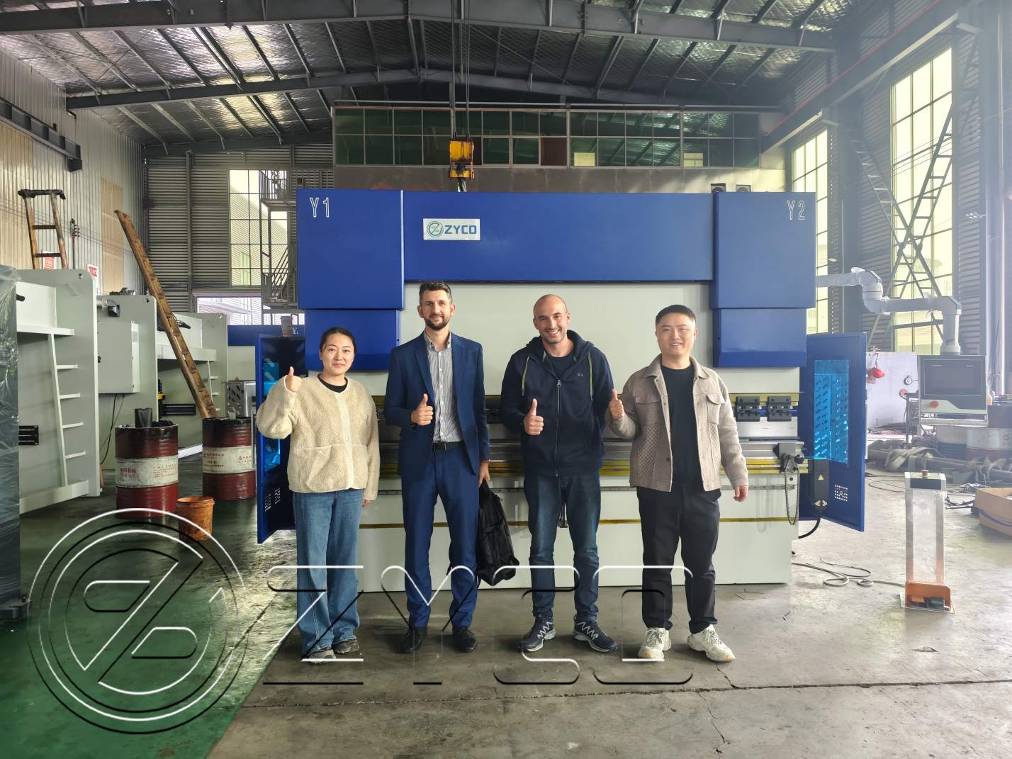 ZYCO Factory Welcomes Distinguished Guests, Witnessing Intelligent Sheet Metal Processing