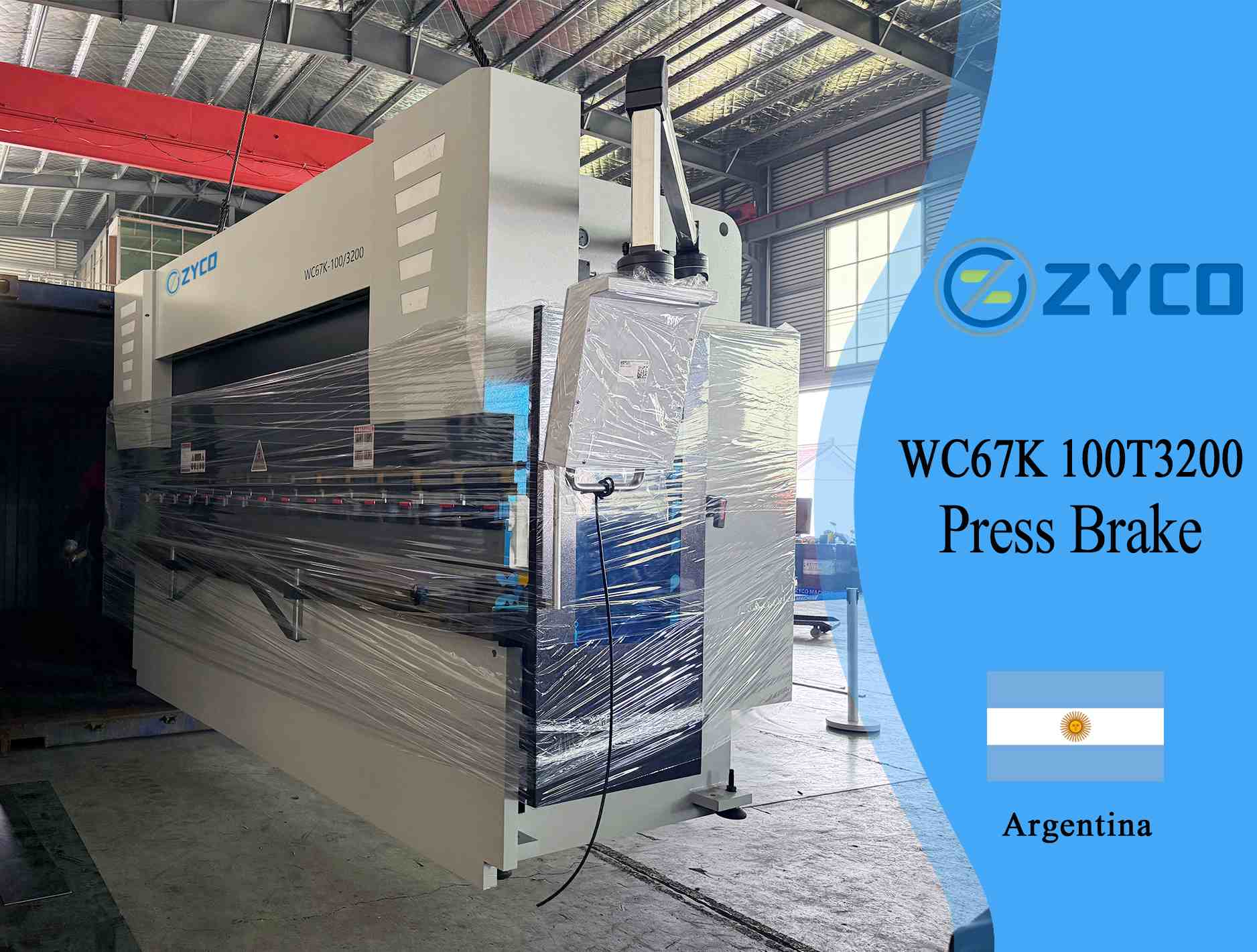 Argentina-WC67K 100T 3200 Copper plate pure electric Press Brake