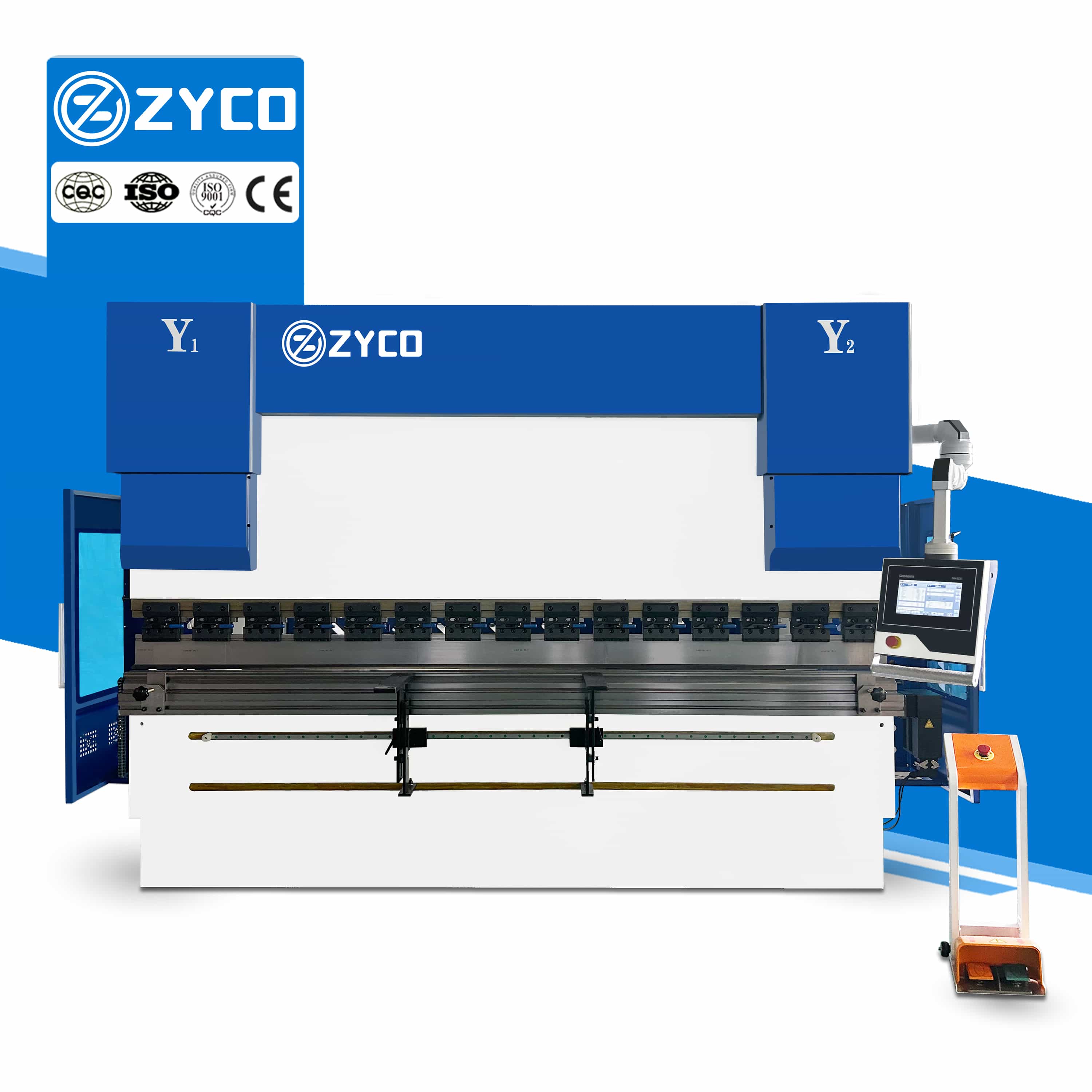 첨단 전기 유압식 동기화 기능을 갖춘 200톤 3200mm DA53T CNC 프레스 브레이크