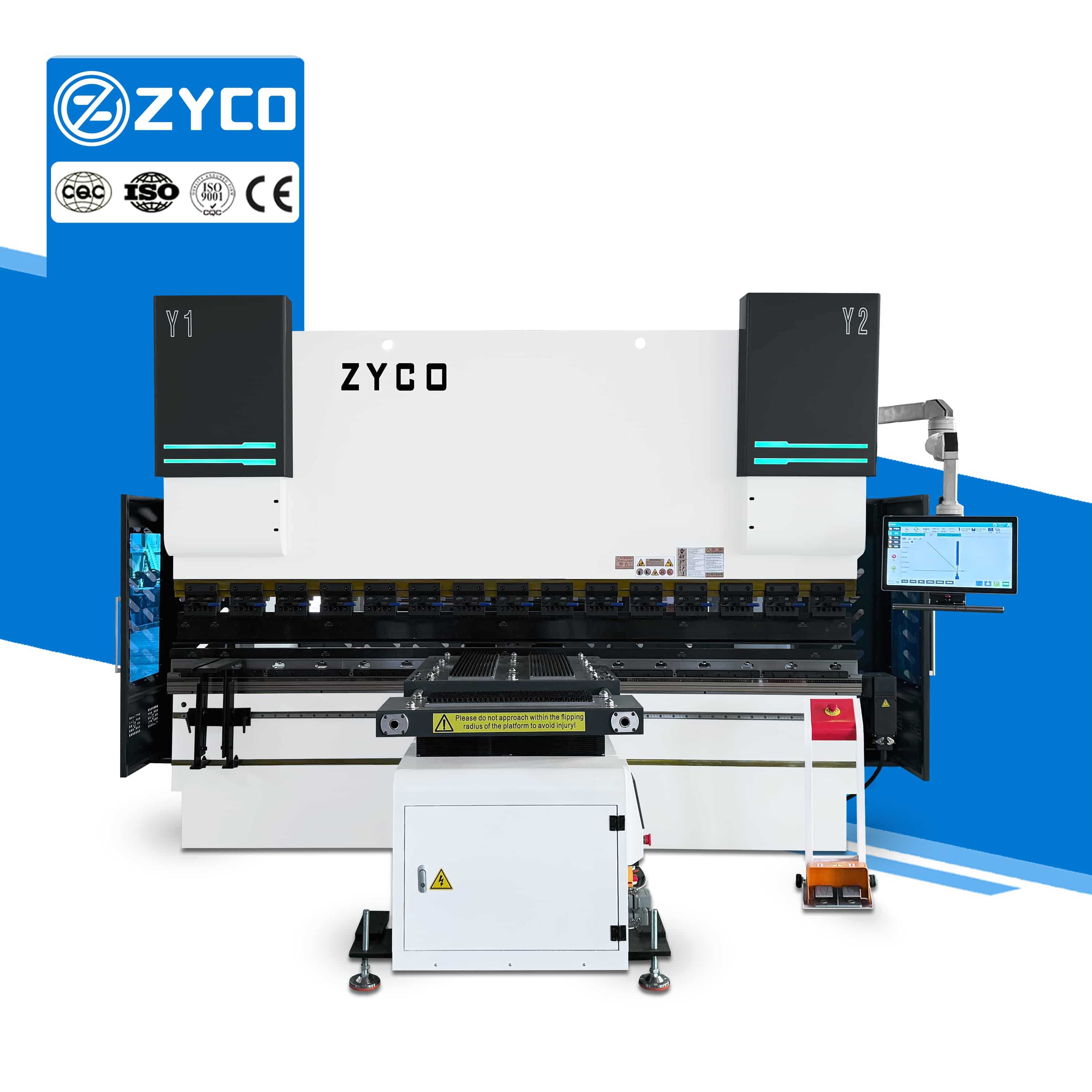 ZYCO 고품질 ET18 전기 유압식 절곡기, 고정밀 8+1축 금속 프레스 브레이크 판매합니다.